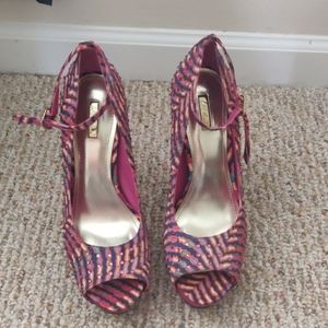 Purple studded heels